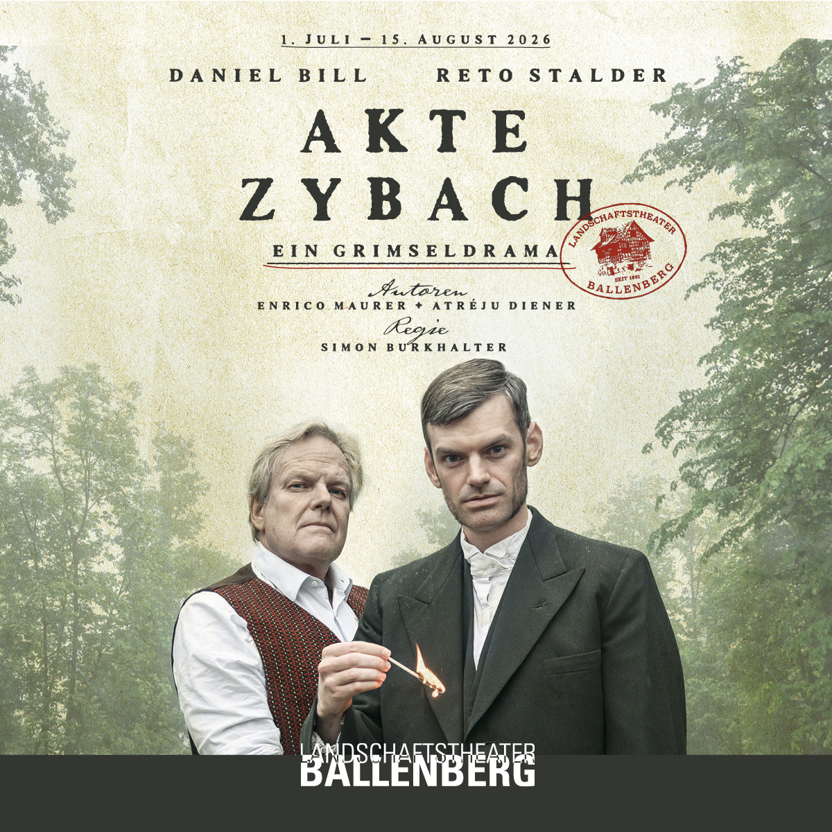 Brienzerburli Theater Arrangement 2026